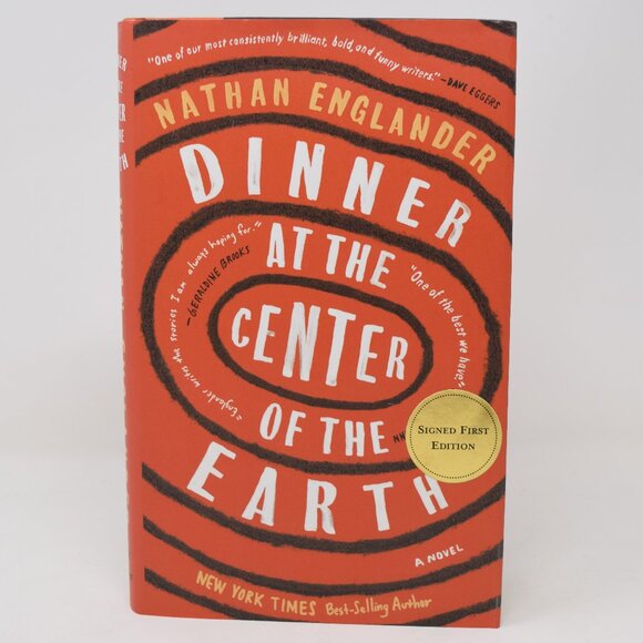 SIGNED Dinner at the Center of the Earth Novel Nathan Englander First Edition HC - Picture 1 of 15